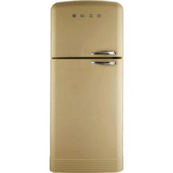 Smeg FAB50PS 80.4cm 'Retro Style' Frost Free Fridge Freezer in Cream with Left Hand Hinge